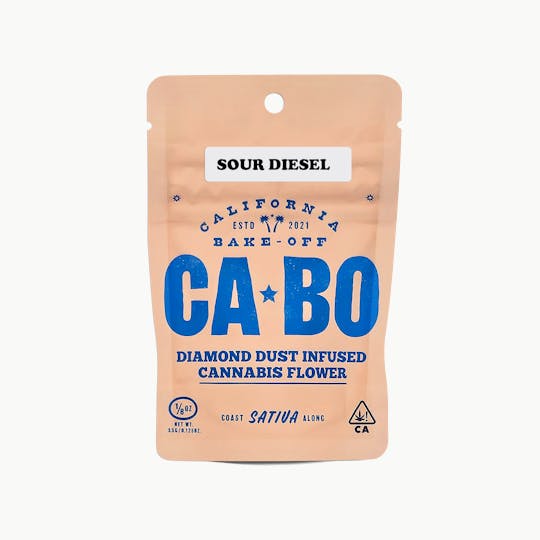 CABO - CABO Diamond Dust Infused 3.5g Flower - Sour Diesel - Sativa - 1