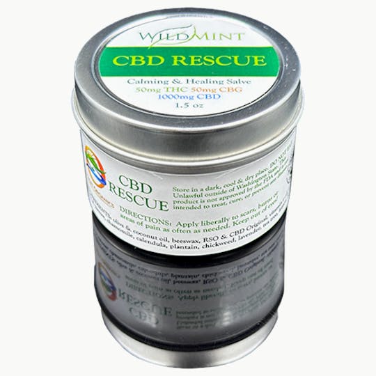 Skagit Organics - Wild Mint Salve | CBD Rescue | Mixed | CBD, THC, CBG | 1.5oz - 1