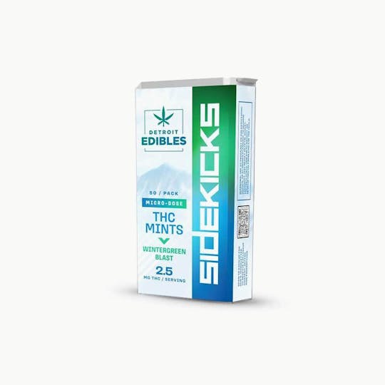 Detroit Edibles - Sidekicks THC Mints β Wintergreen Blast - 1