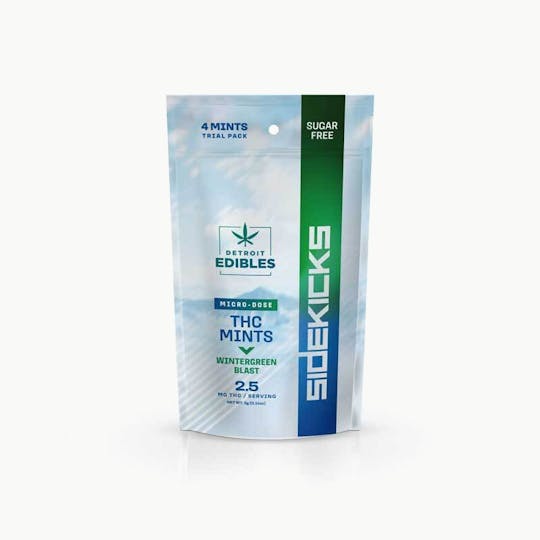 Detroit Edibles - Sidekicks THC Mints Trial Pack – Wintergreen Blast - 1