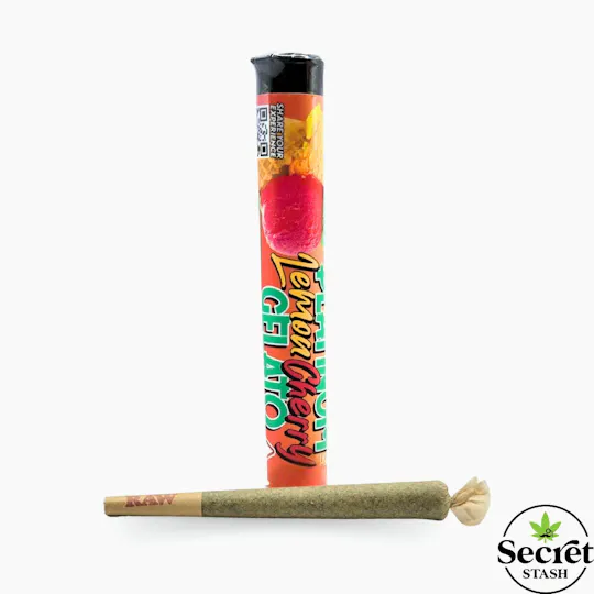Secret Stash - Secret Stash | Full Bud Pre Roll | Platinum Lemon Cherry Gelato | 1.2g - 1