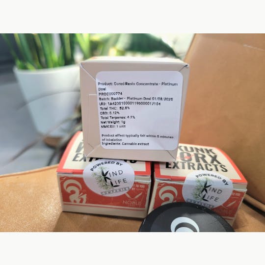 Noble Labs - Noble Labs - Skunk Worx Cured Resin 1g | Platinum Dosi - 1