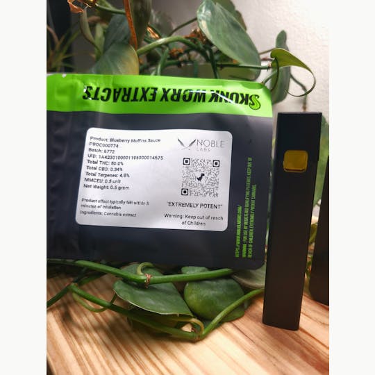 Noble Labs - Noble Labs - Skunk Worx Sauce Cart .5g | Blueberry Muffins - 1
