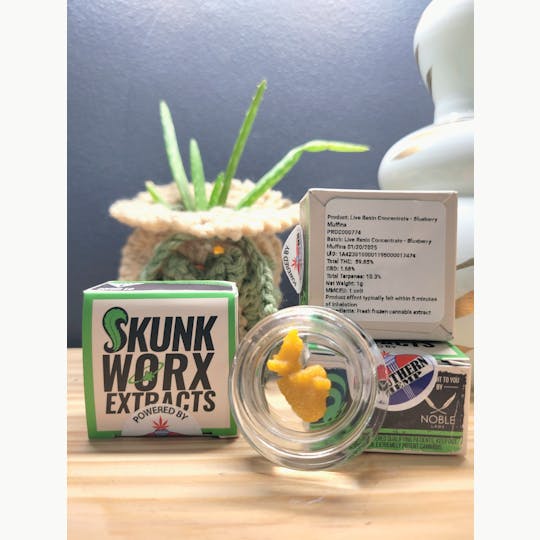 Noble Labs - Noble Labs - Skunk Worx Live Resin 1gr | Blueberry Muffins - 1
