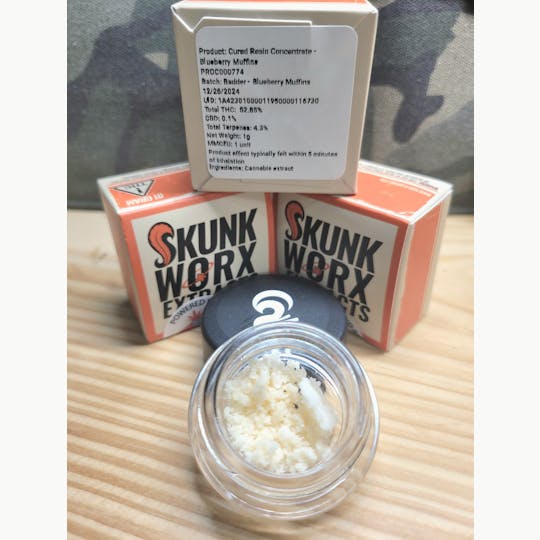 Noble Labs - Noble Labs - Skunk Worx Cured Resin 1g | Blueberry Muffins - 1