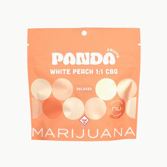 Nuthera - Panda Fruits White Peach 100mg THC : 100mg CBG - 1