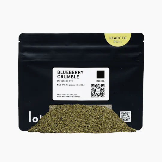 lolo - lolo | Blueberry Crumble | Indoor Kief Infused Ready To Roll | 14g - 1