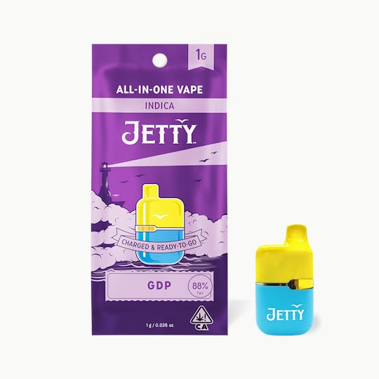 Jetty Extracts - Jetty All-in-One Mini Tank Vape High THC 1g GDP - 1
