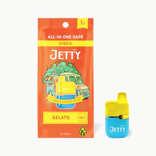 Jetty Extracts - Jetty All-in-One Mini Tank Vape High THC 1g Gelato - 1