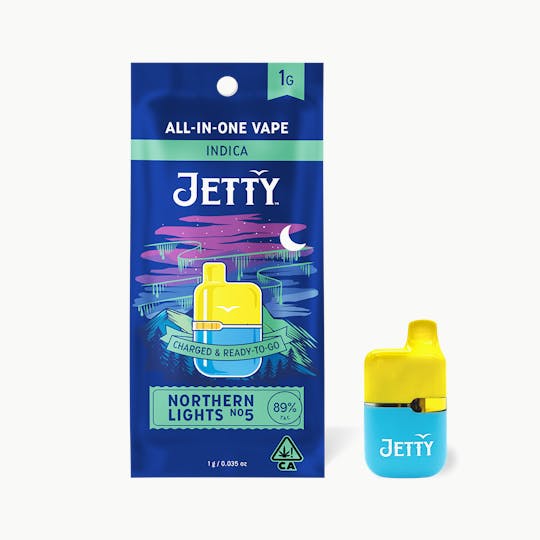 Jetty Extracts - Jetty All-in-One Mini Tank Vape High THC 1g Northern Lights #5 - 1