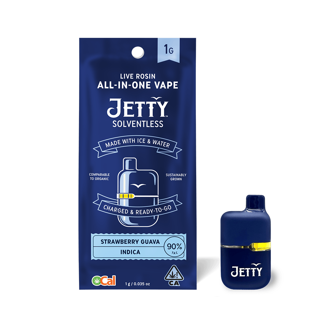 Jetty Extracts - Mini Tank | Strawberry Guava | Live Rosin Disposable | 1g - 1