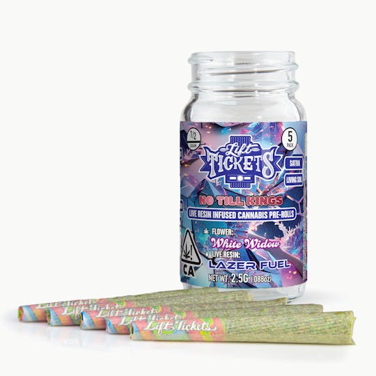 Lift Tickets - White Widow x Lazer Fuel - Infused Pre-Roll 5-Pack - 1