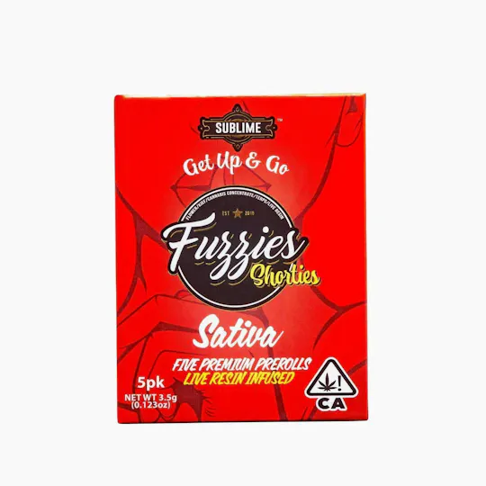 Fuzzies - Fuzzies | Shorties | Lemon Tree | Infused Joints | 0.7g each | 5pk - 1