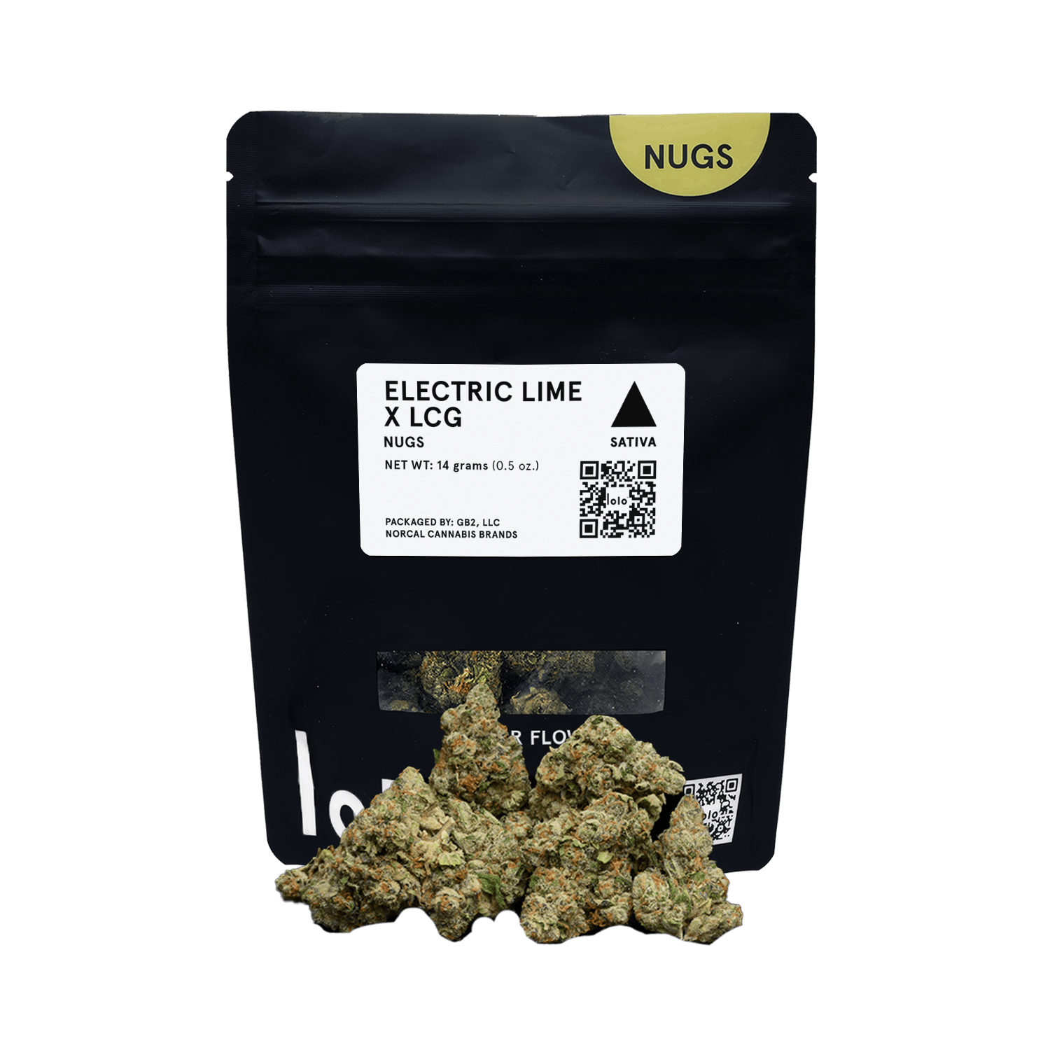 lolo - lolo | Electric Lime + LCG | Indoor Nugs | 14g - 1