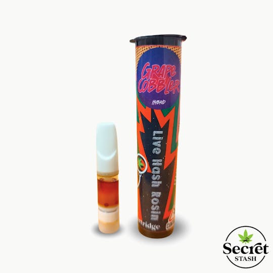 Secret Stash - Secret Stash | Live Rosin Cartridge | Grape Cobbler | 0.5g - 1