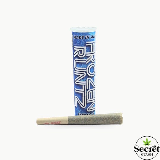 Secret Stash - Secret Stash | Full Bud Pre Roll | Frozen Runtz | Half Gram - 1