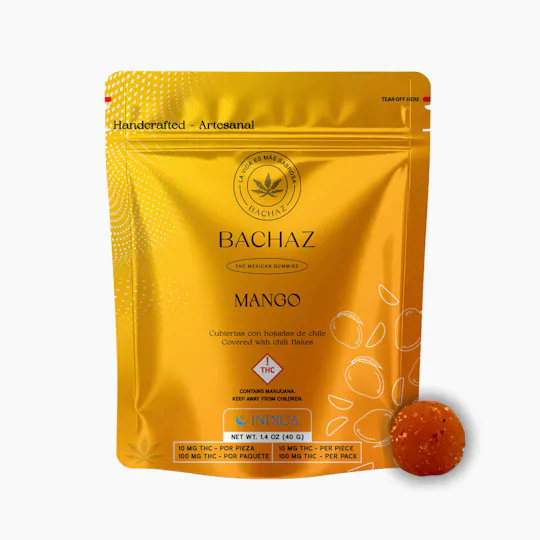 Bachaz - Mango & Chili Flakes | Gummies | 100mg | 10ct | 10mg/ea - 1