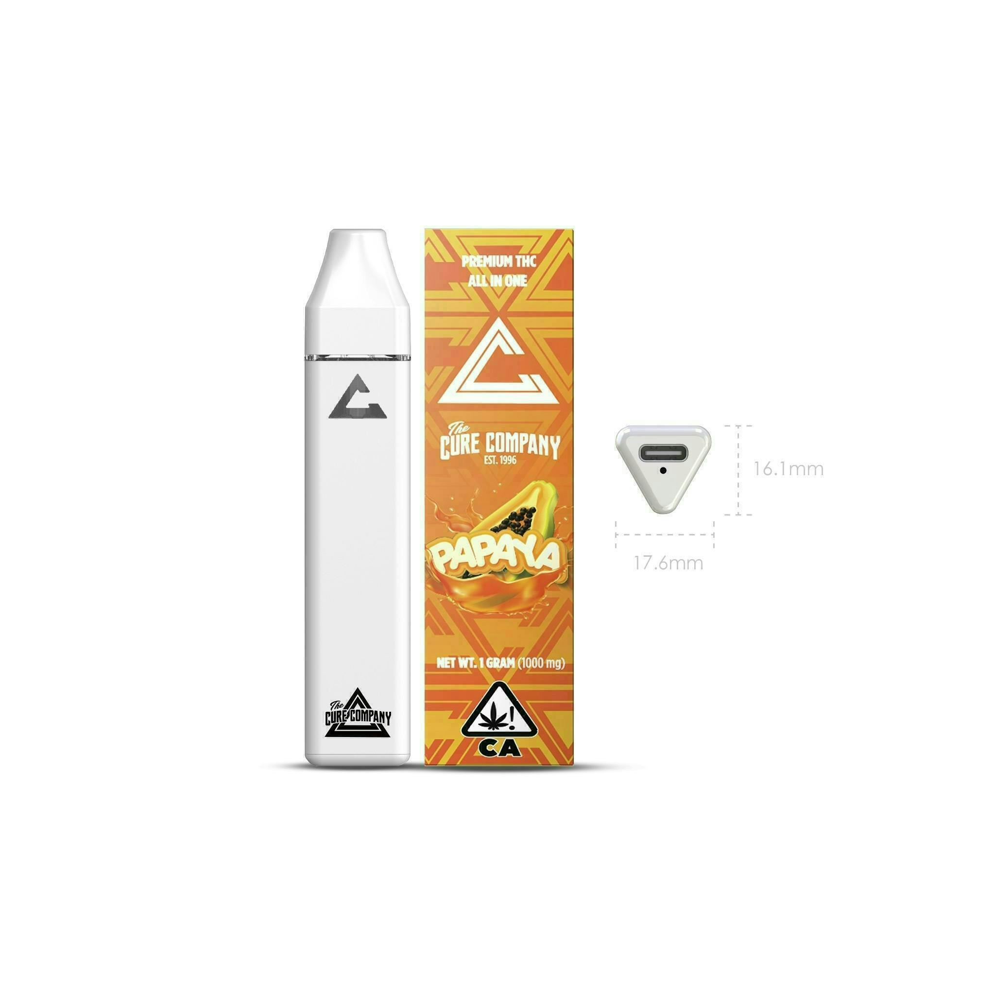 The Cure Company - The Cure Company | Papaya | Disposable | 1g - 1