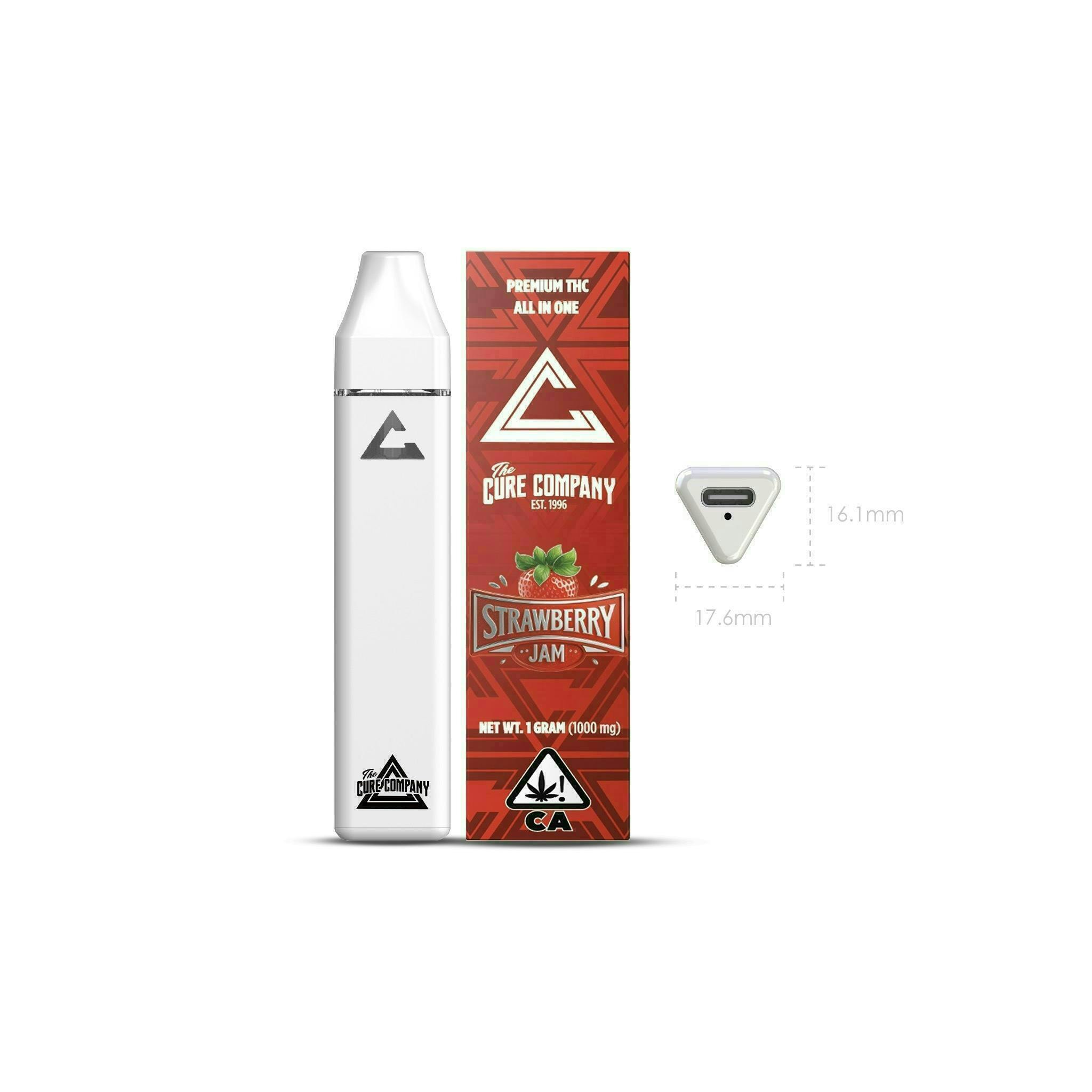 The Cure Company - The Cure Company | Strawberry Jam | Disposable | 1g - 1