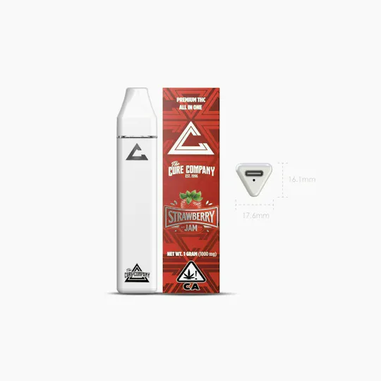 The Cure Company - The Cure Company | Strawberry Jam | Disposable | 1g - 1