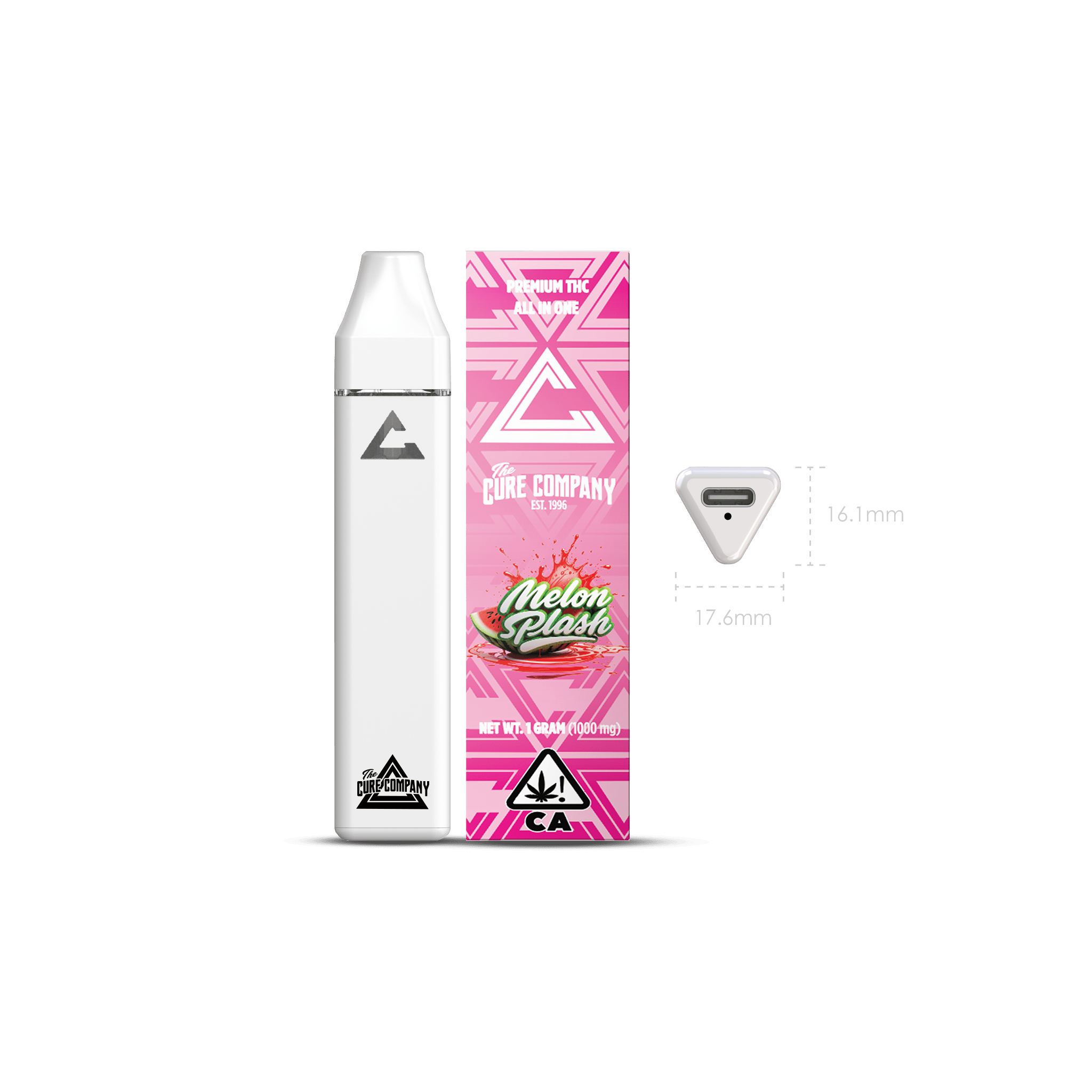 The Cure Company - The Cure Company | Melon Splash | Disposable | 1g - 1