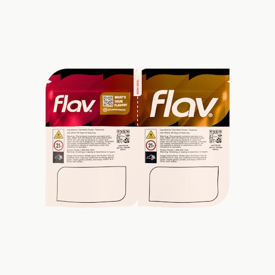 Flav - Butterscotch Biscotti (H) & Sunset Sherbert (I) - Duo Flower - 14g - 1