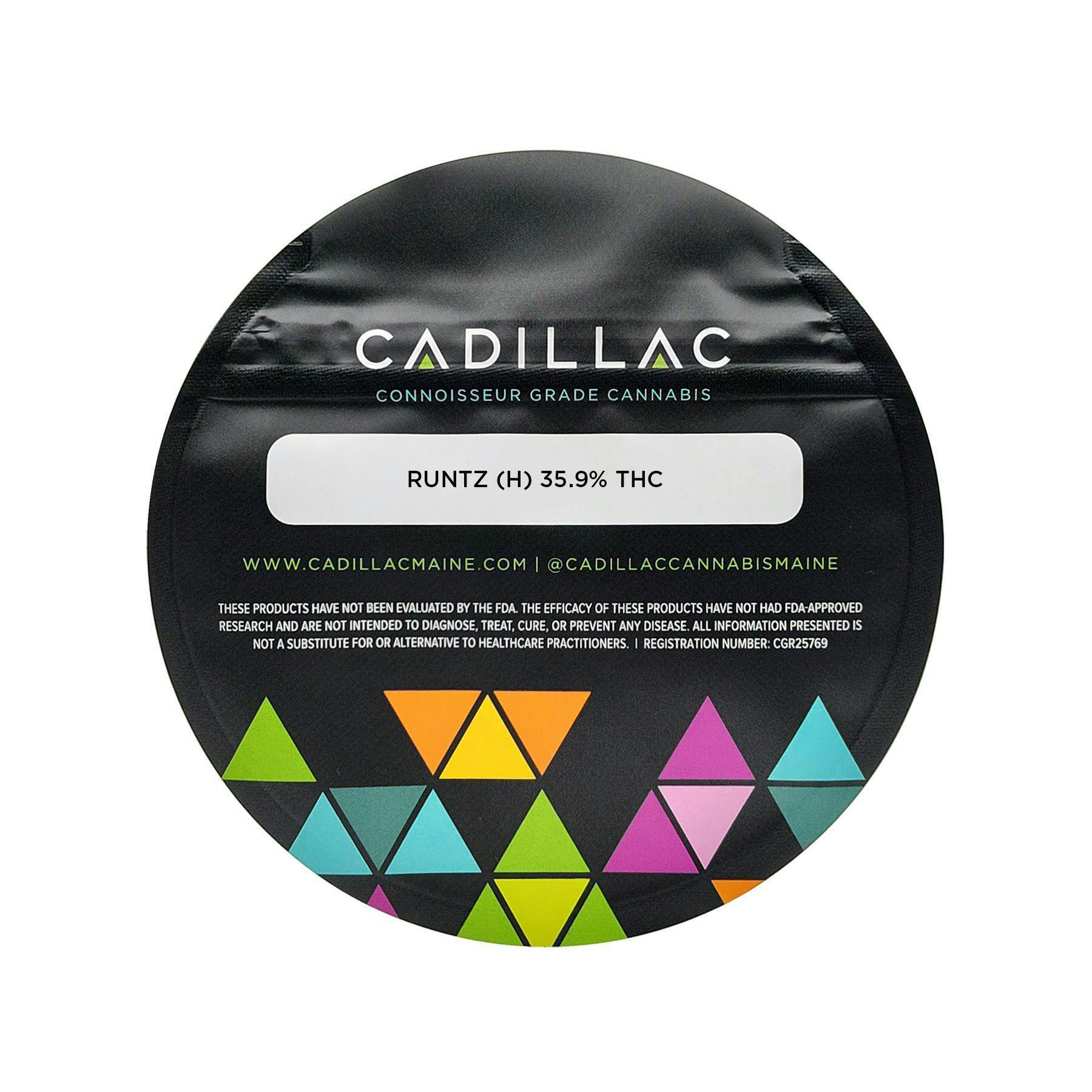 Cadillac Cannabis - Cadillac Flower Pre-Pack 3.5g - Runtz (H) - 1