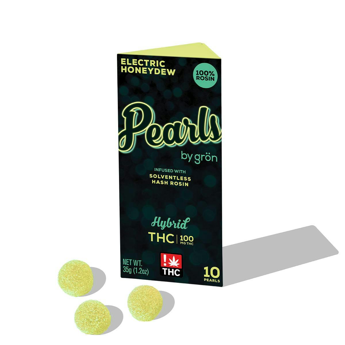 Grön Edibles - Electric Honeydew Pearls - 100MG - 1
