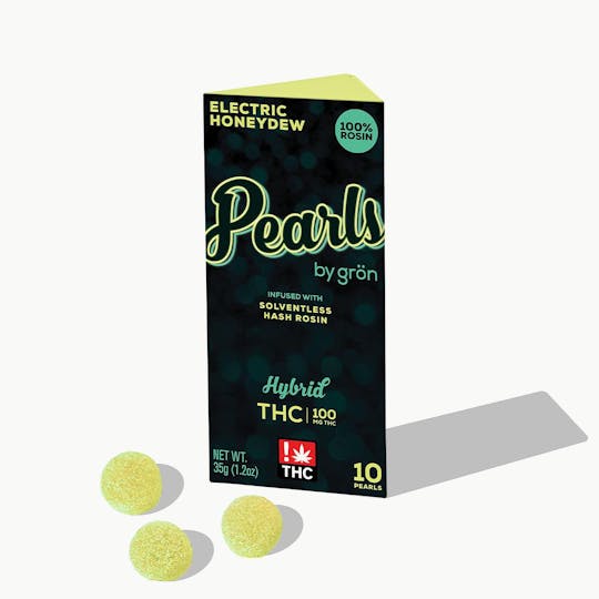 Grön Edibles - Electric Honeydew Pearls - 100MG - 1