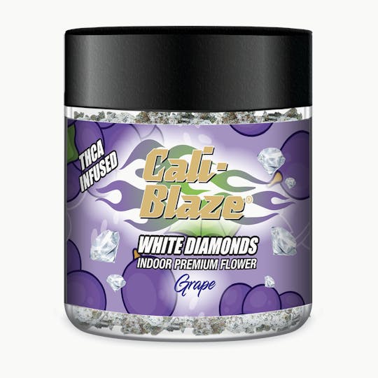 Cali-Blaze - White Diamond Flower - Grape - 3.5G - 1