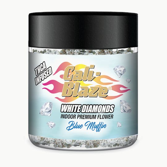 Cali-Blaze - White Diamond Flower - Blue Muffin - 3.5G - 1