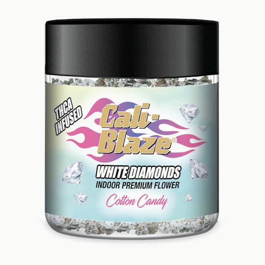 Cali-Blaze - White Diamond Flower - Cotton Candy - 3.5G - 1
