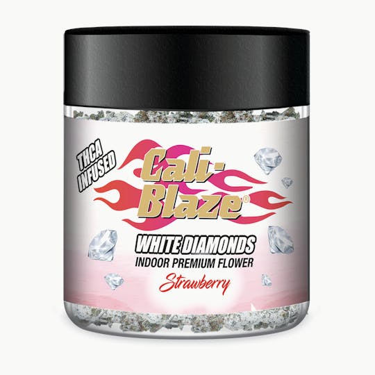 Cali-Blaze - White Diamond Flower - Strawberry - 3.5G - 1