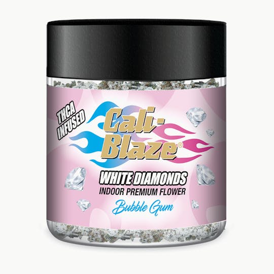 Cali-Blaze - White Diamond Flower - Bubble Gum - 3.5G - 1