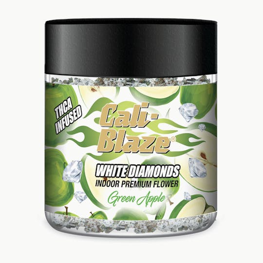 Cali-Blaze - White Diamond Flower - Green Apple - 3.5G - 1