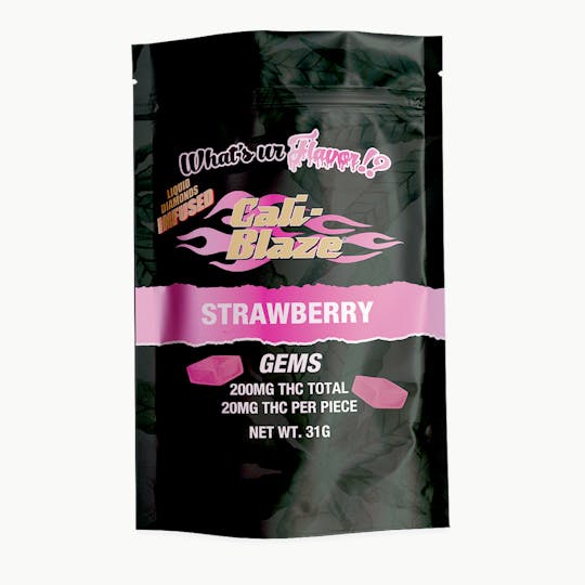 Cali-Blaze - 200mg Gems - Strawberry - 1