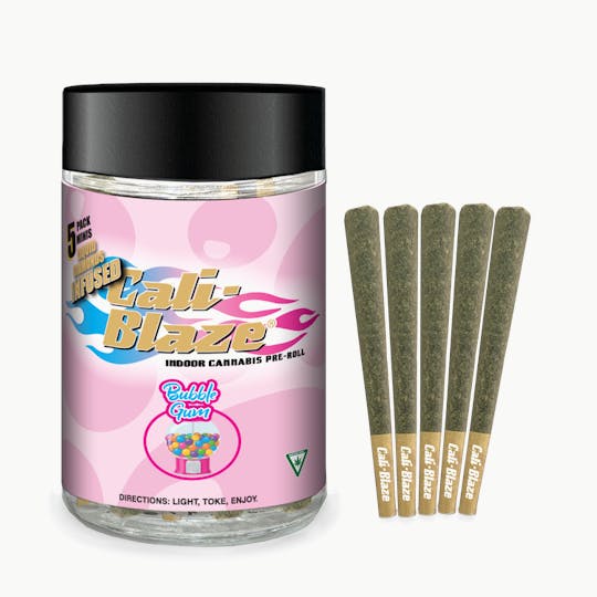 Cali-Blaze - Liquid Diamond Minis 5pk - Bubble Gum - 3.5G - 1