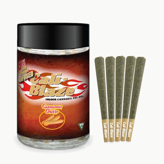Cali-Blaze - Liquid Diamond Minis 5pk - Cinnamon Churro - 3.5G - 1