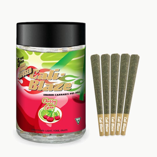 Cali-Blaze - Liquid Diamond Minis 5pk - Cherry Lime - 3.5G - 1