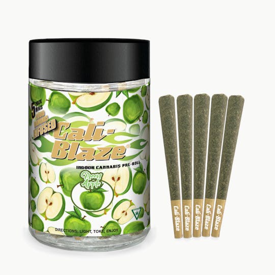 Cali-Blaze - Liquid Diamond Minis 5pk - Green Apple - 3.5G - 1