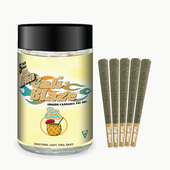 Cali-Blaze - Liquid Diamond Minis 5pk - Pina Colada - 3.5G - 1