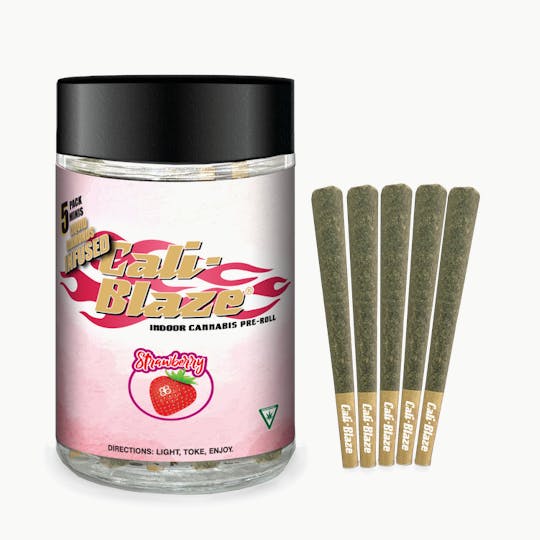 Cali-Blaze - Liquid Diamond Minis 5pk - Strawberry - 3.5G - 1