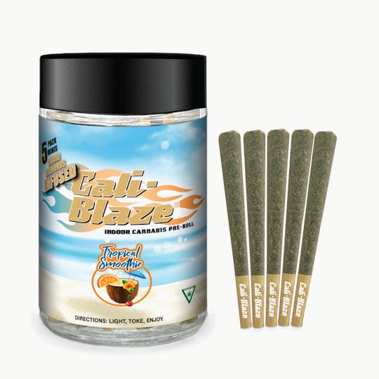 Cali-Blaze - Liquid Diamond Minis 5pk - Tropical Smoothie - 3.5G - 1