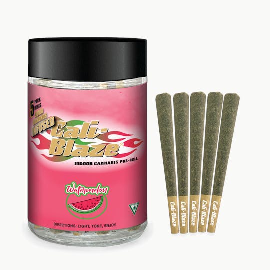 Cali-Blaze - Liquid Diamond Minis 5pk - Watermelon - 3.5G - 1
