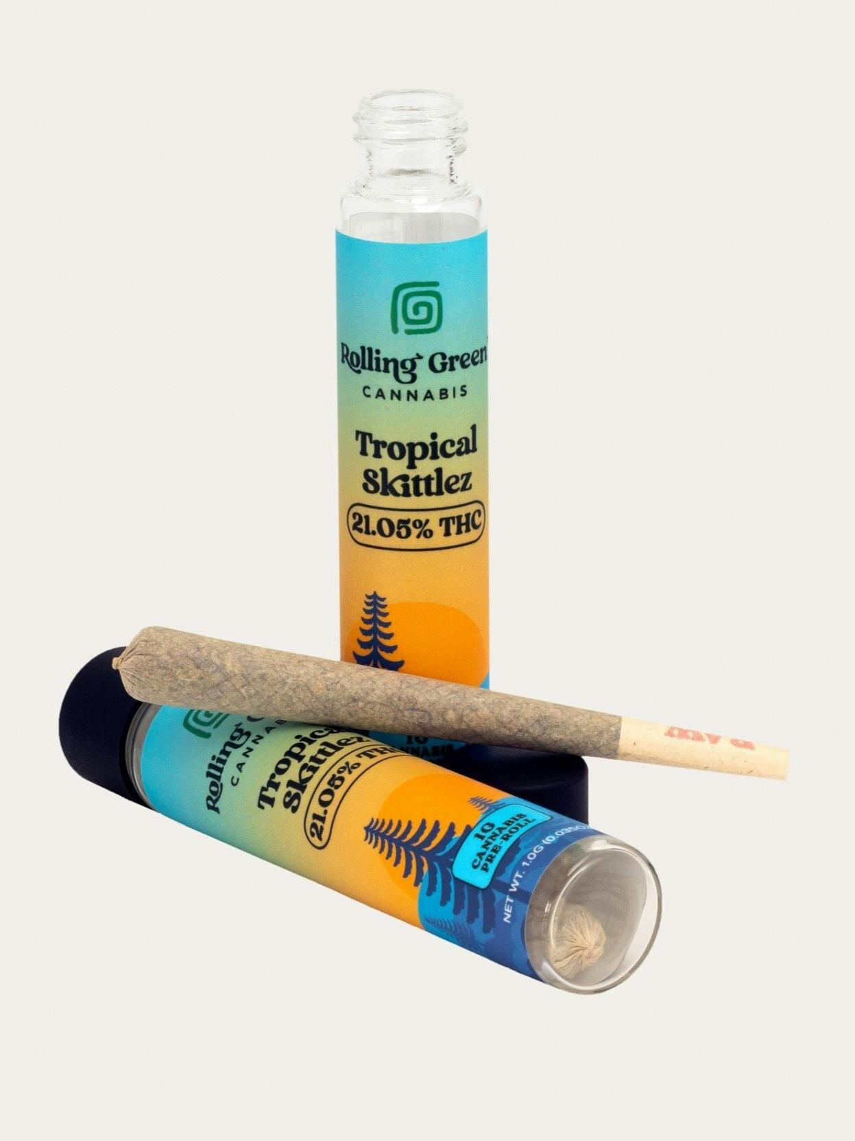 Rolling Green Cannabis - Tropical Skittlez | Pre Roll | 1g - 1