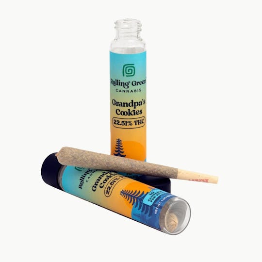Rolling Green Cannabis - Grandpa's Cookies | Pre Roll | 1g - 1