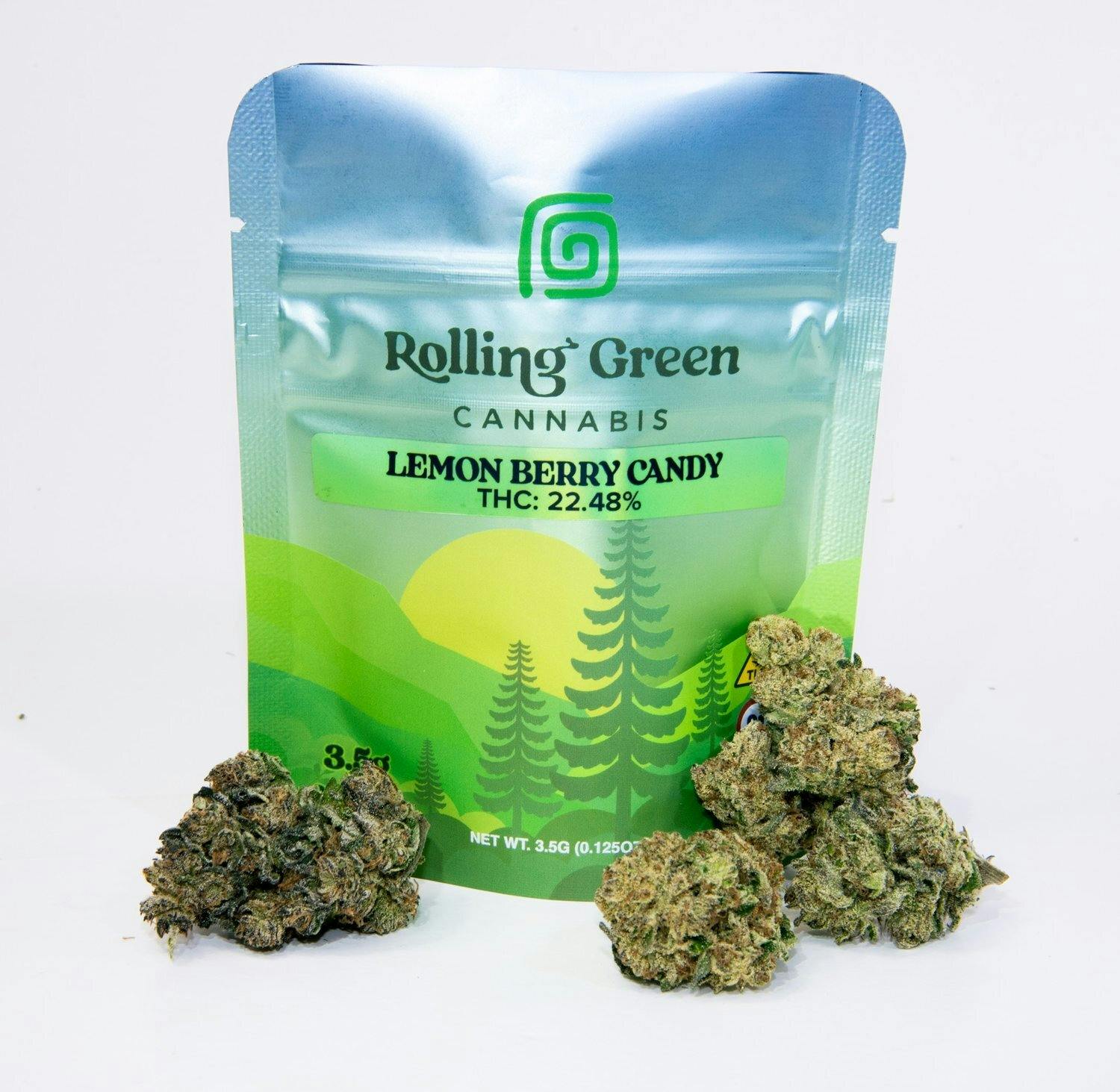 Rolling Green Cannabis - Lemon Berry Candy | Value Line Flower | 3.5g - 1