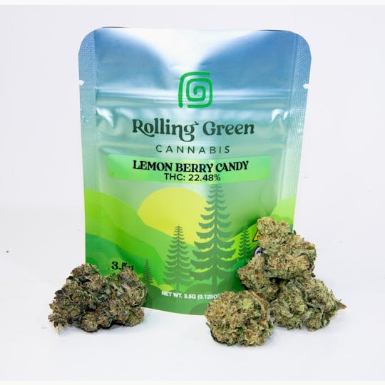 Rolling Green Cannabis - Lemon Berry Candy | Value Line Flower | 3.5g - 1