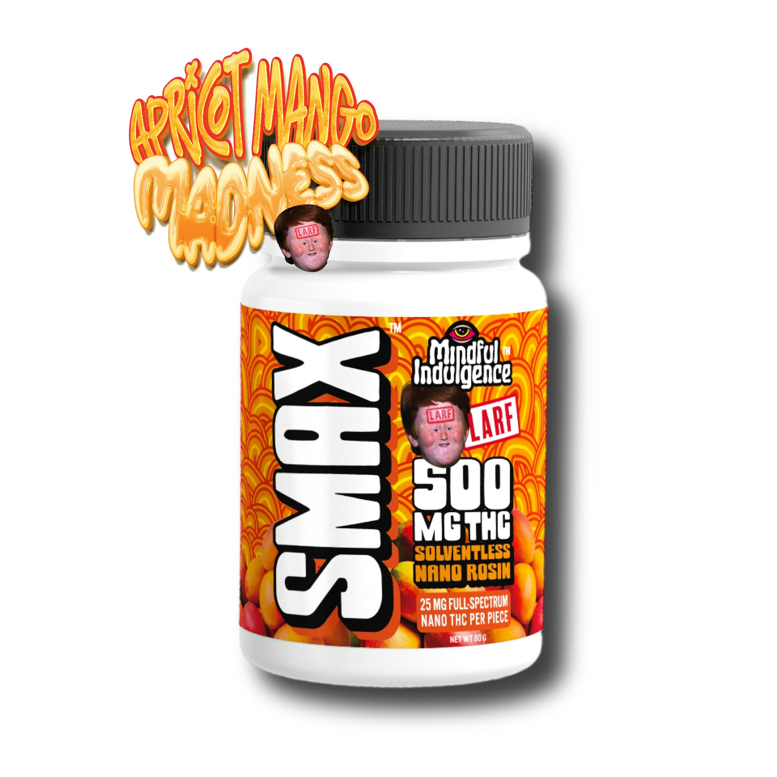 Mindful Indulgence - Mindful Indulgence | 500mg SMAX Taffy *Ginger Larf* | Apricot Mango Madness - 1