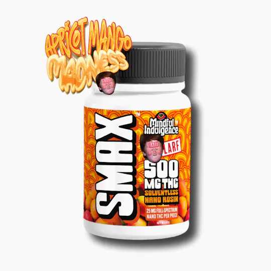 Mindful Indulgence - Mindful Indulgence | 500mg SMAX Taffy *Ginger Larf* | Apricot Mango Madness - 1